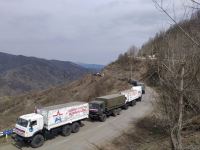 По Лачинской дороге беспрепятственно проехали 32 автомобиля РМК (ФОТО)