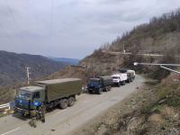 По Лачинской дороге беспрепятственно проехали 32 автомобиля РМК (ФОТО)