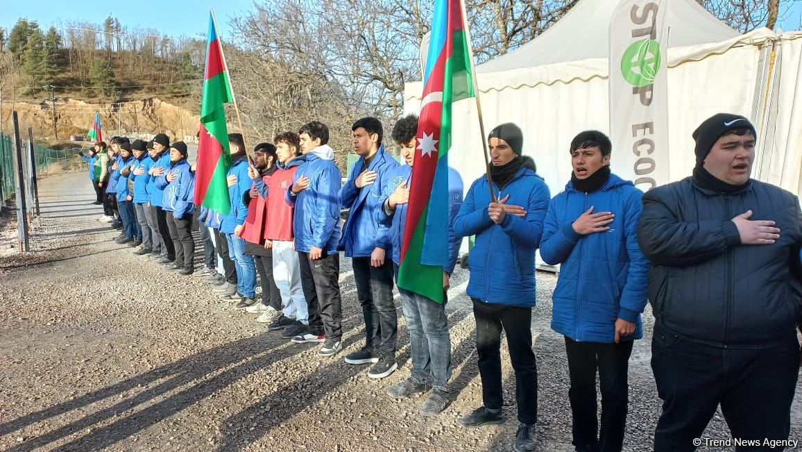 Акция протеста на дороге Лачин-Ханкенди продолжается 120-й день (ФОТО)