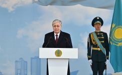 Президент Ильхам Алиев принял участие в открытии улицы Гейдара Алиева в Астане (ФОТО)