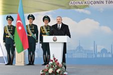 Президент Ильхам Алиев принял участие в открытии улицы Гейдара Алиева в Астане (ФОТО)