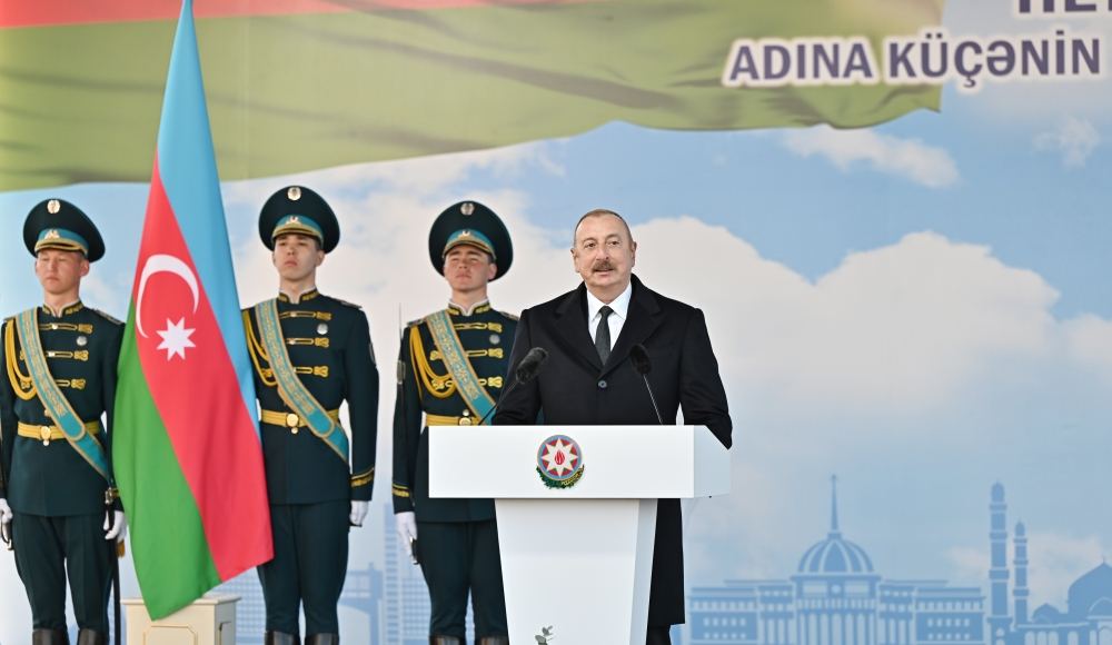 Президент Ильхам Алиев принял участие в открытии улицы Гейдара Алиева в Астане (ФОТО)