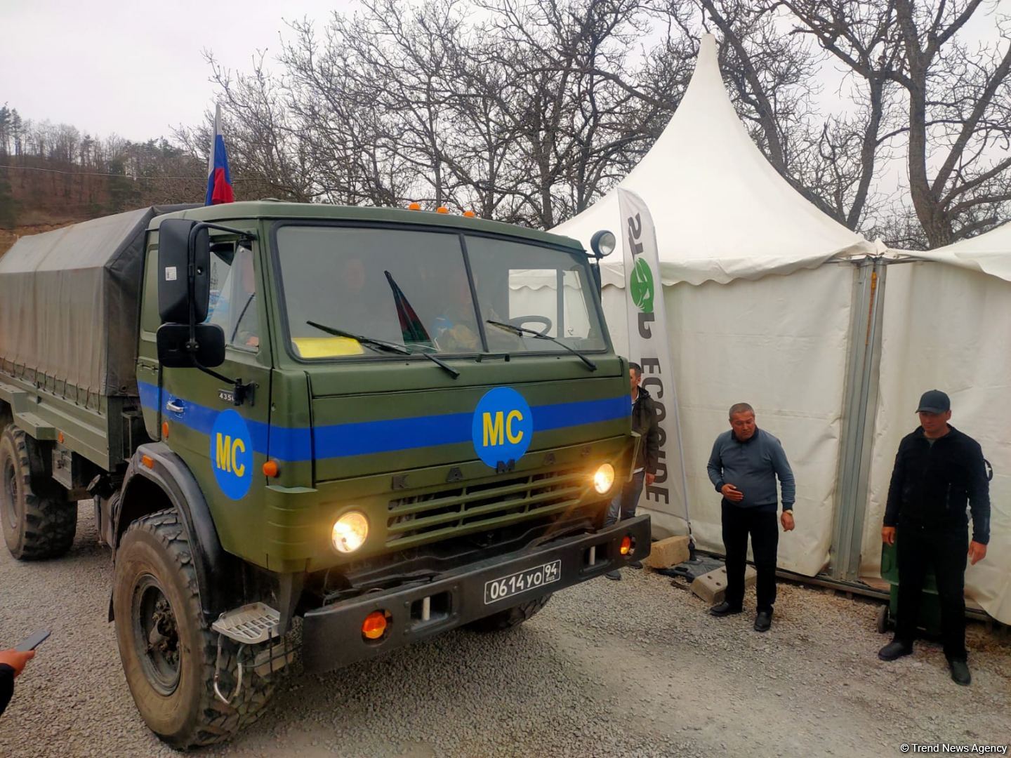 По Лачинской дороге беспрепятственно проехали 9 автомобилей РМК (ФОТО)