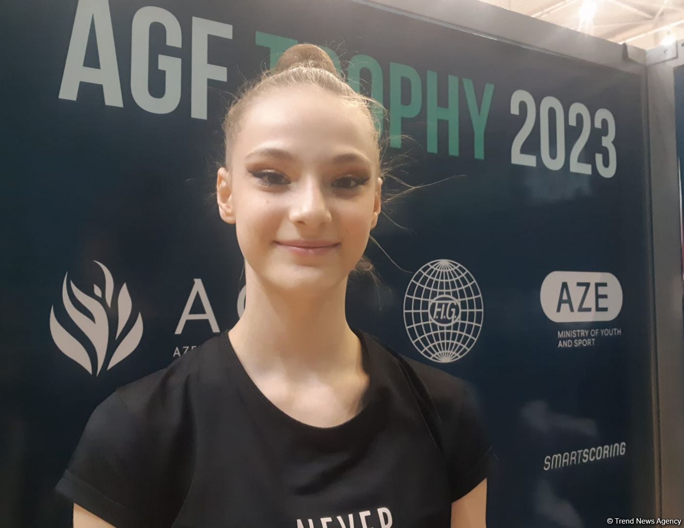 "Золото" Международного турнира AGF Trophy в упражнении с лентой среди юниорок завоевала спортсменка из Узбекистана