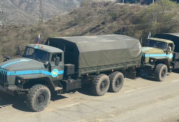 Russian peacekeepers' vehicles move freely along Azerbaijani Lachin-Khankendi road (PHOTO)