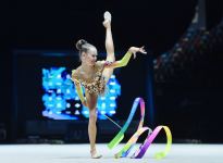 В Баку стартовал второй день соревнований Международного турнира по художественной гимнастике AGF Trophy (ФОТО)