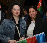 Азербайджанских тяжелоатлетов встретили в Баку с большим воодушевлением (ФОТО/ВИДЕО)