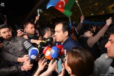 Азербайджанских тяжелоатлетов встретили в Баку с большим воодушевлением (ФОТО/ВИДЕО)