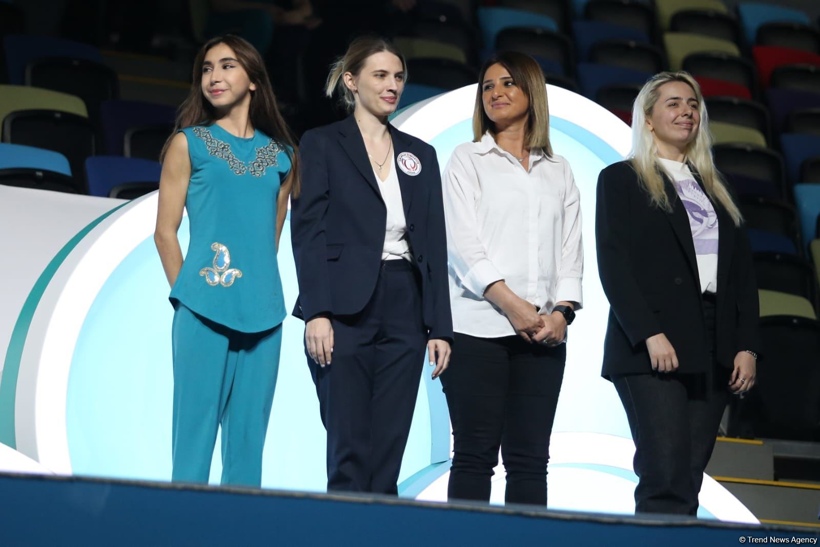 Церемония награждения победителей Международного турнира AGF Trophy в Баку: Азербайджан занял второе место в командном зачете среди юниорок (ФОТО)