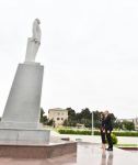 Президент Ильхам Алиев и Первая леди Мехрибан Алиева совершили поездку в Нефтчалинский район (ФОТО/ВИДЕО)