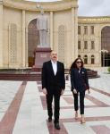 President Ilham Aliyev, First Lady Mehriban Aliyeva visit Salyan district (PHOTO/VIDEO)