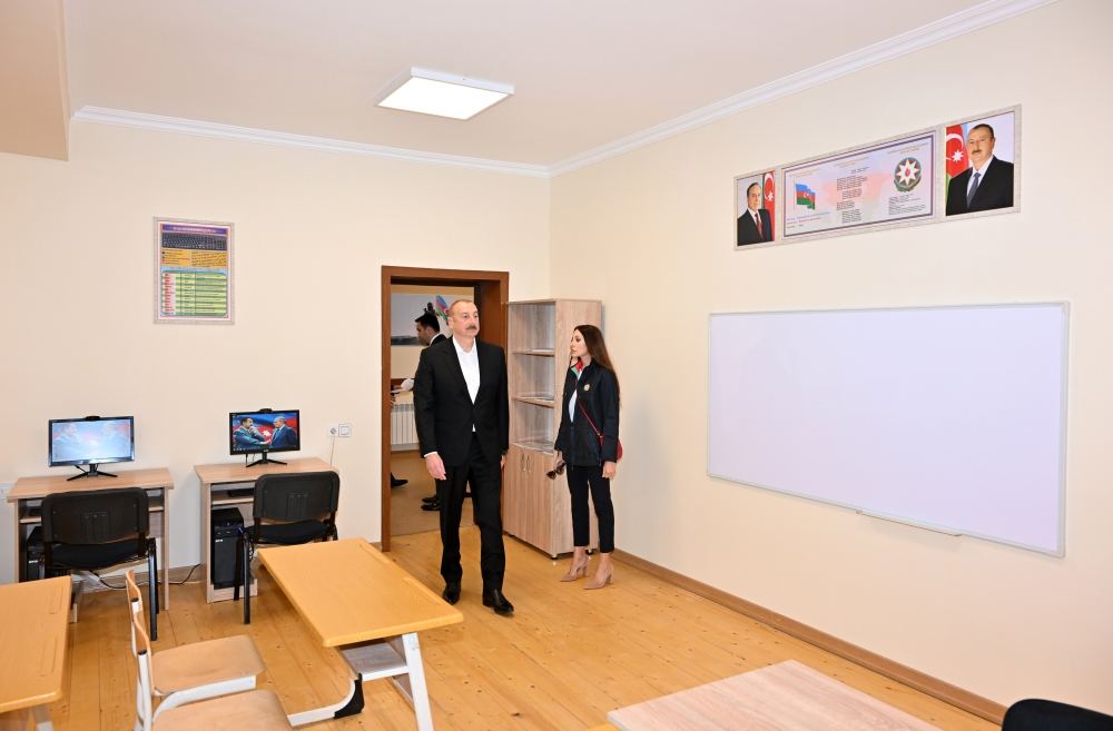 President Ilham Aliyev, First Lady Mehriban Aliyeva attend inauguration of newly-built school in Neftchala district (PHOTO/VIDEO)