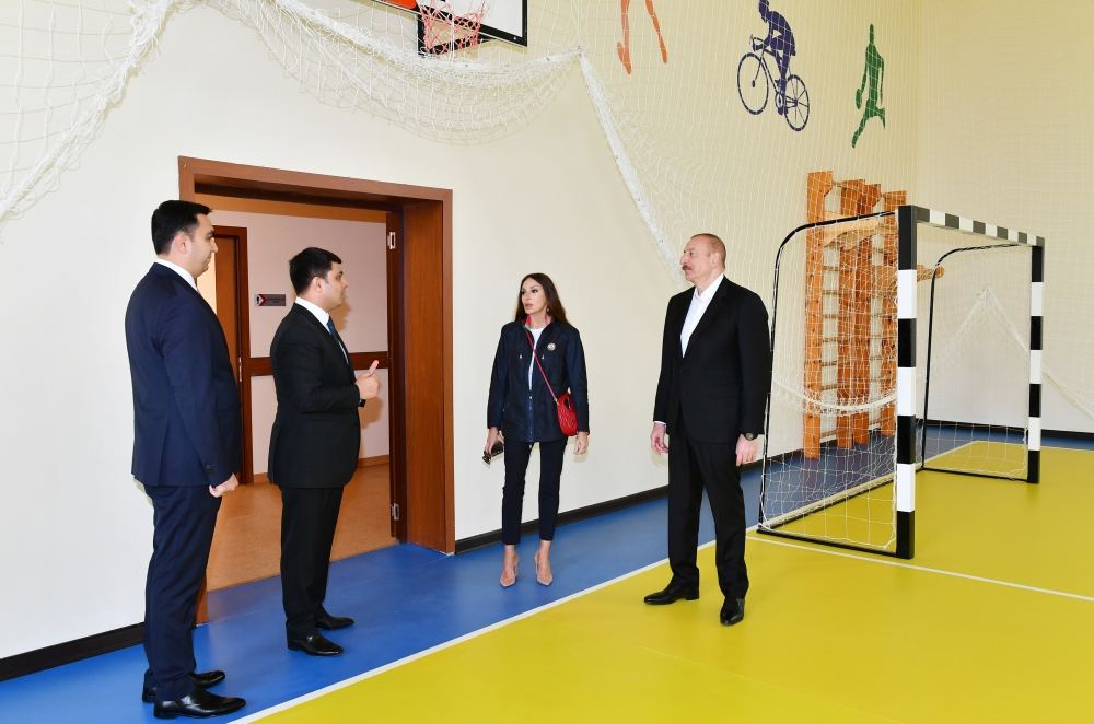 President Ilham Aliyev, First Lady Mehriban Aliyeva attend inauguration of newly-built school in Neftchala district (PHOTO/VIDEO)