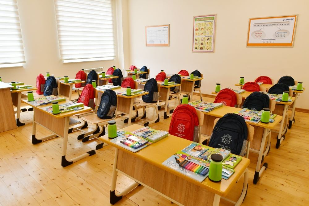President Ilham Aliyev, First Lady Mehriban Aliyeva attend inauguration of newly-built school in Neftchala district (PHOTO/VIDEO)