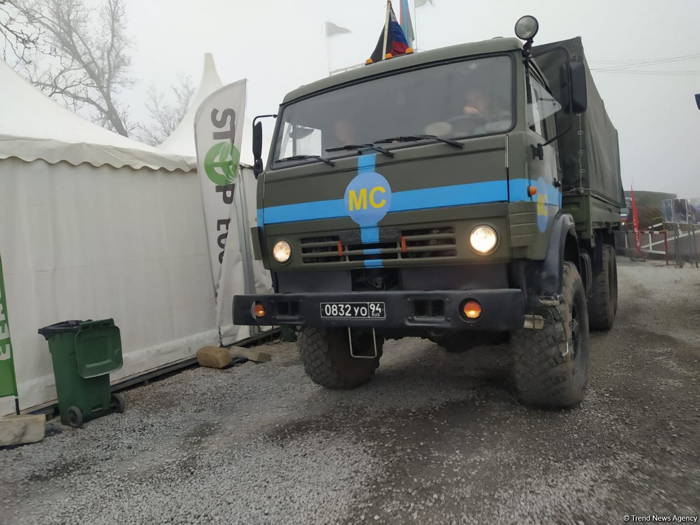 По Лачинской дороге беспрепятственно проехали 39 транспортных средств миротворцев (ФОТО)