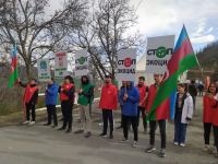 Акция протеста на Лачинской дороге продолжается 129-й день (ФОТО)