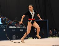 В Баку стартовал первый день соревнований Кубка мира FIG по художественной гимнастике (ФОТО)