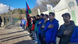 Акция протеста на Лачинской дороге продолжается 132-й день (ФОТО)