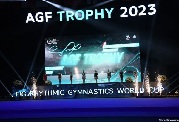 Bulgarian gymnast takes first place in exercise with hoop at World Cup in Baku