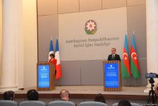 Главы МИД Азербайджана и Франции провели пресс-конференцию (ФОТО/ВИДЕО)