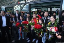 В Баку прибыли турецкие спортсмены, одержавшие победу на чемпионате Европы в Ереване (ФОТО)