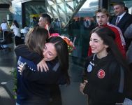 В Баку прибыли турецкие спортсмены, одержавшие победу на чемпионате Европы в Ереване (ФОТО)