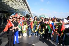 В Баку прибыли турецкие спортсмены, одержавшие победу на чемпионате Европы в Ереване (ФОТО)