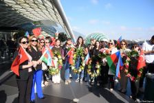 В Баку прибыли турецкие спортсмены, одержавшие победу на чемпионате Европы в Ереване (ФОТО)
