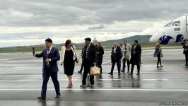Участники международной конференции прибыли в аэропорт Физули (ФОТО)