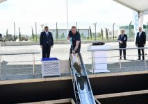 Президент Ильхам Алиев заложил фундамент ряда предприятий в Джебраильском районе (ФОТО/ВИДЕО)