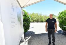 Президент Ильхам Алиев заложил фундамент села Ханлыг в Губадлы (ФОТО/ВИДЕО)