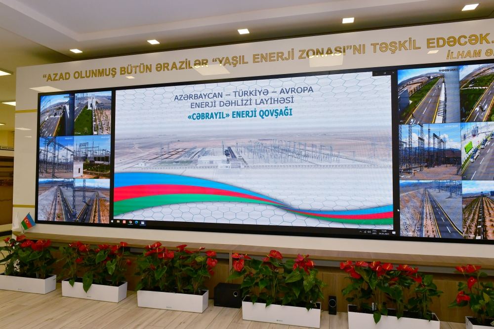 Президент Ильхам Алиев принял участие в открытии энергоузла "Джебраил" ОАО "Азерэнержи" (ФОТО/ВИДЕО)