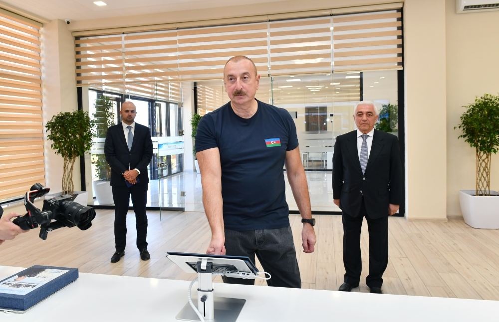 Президент Ильхам Алиев принял участие в открытии энергоузла "Джебраил" ОАО "Азерэнержи" (ФОТО/ВИДЕО)