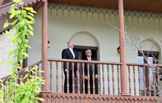 Президент Ильхам Алиев и Первая леди Мехрибан Алиева приняли участие в открытии усадебного комплекса Мехмандаровых в Шуше после реставрационных работ (ФОТО/ВИДЕО)