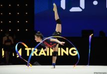 В Баку проходят подиумные тренировки участниц 39-го чемпионата Европы по художественной гимнастике (ФОТОРЕПОРТАЖ)