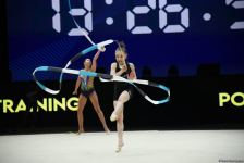 В Баку проходят подиумные тренировки участниц 39-го чемпионата Европы по художественной гимнастике (ФОТОРЕПОРТАЖ)