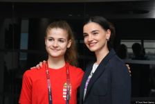 Azerbaijani team's coach meets with participants of Rhythmic Gymnastics European Championship in Baku (PHOTO)