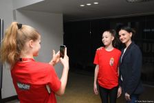 Azerbaijani team's coach meets with participants of Rhythmic Gymnastics European Championship in Baku (PHOTO)