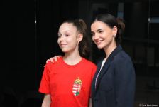 Azerbaijani team's coach meets with participants of Rhythmic Gymnastics European Championship in Baku (PHOTO)