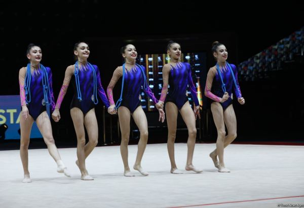 Azerbaijan's junior team reaches finals of European Championship in Rhythmic Gymnastics (PHOTO)