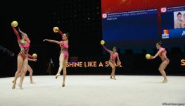 В Баку стартовали соревнования 39-го чемпионата Европы по художественной гимнастике (ФОТО)