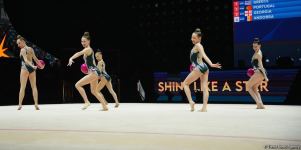 В Баку стартовали соревнования 39-го чемпионата Европы по художественной гимнастике (ФОТО)