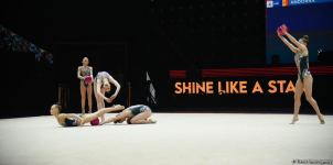В Баку стартовали соревнования 39-го чемпионата Европы по художественной гимнастике (ФОТО)