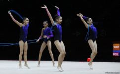Юниорская команда Азербайджана в групповых упражнениях прошла в два финала ЧЕ по художественной гимнастике (ФОТО)