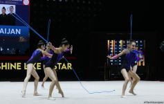 Юниорская команда Азербайджана в групповых упражнениях прошла в два финала ЧЕ по художественной гимнастике (ФОТО)