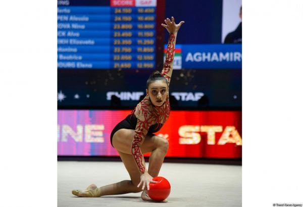 Exciting programs of gymnasts, audience delight - highlights of second day 39th European Rhythmic Gymnastics Championship in Baku (PHOTO)