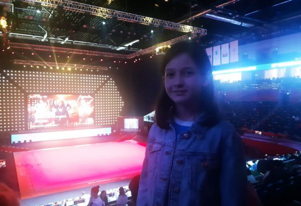 Atmosphere at European Rhythmic Gymnastics Championships magical - young spectator