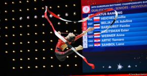 В Баку стартовал третий день соревнований 39-го чемпионата Европы по художественной гимнастике (ФОТО)