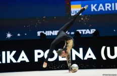 В Баку стартовал четвертый день соревнований 39-го чемпионата Европы по художественной гимнастике (ФОТО)