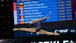В Баку стартовал четвертый день соревнований 39-го чемпионата Европы по художественной гимнастике (ФОТО)